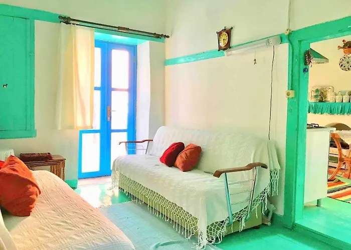 House With Blue Balcony Kas